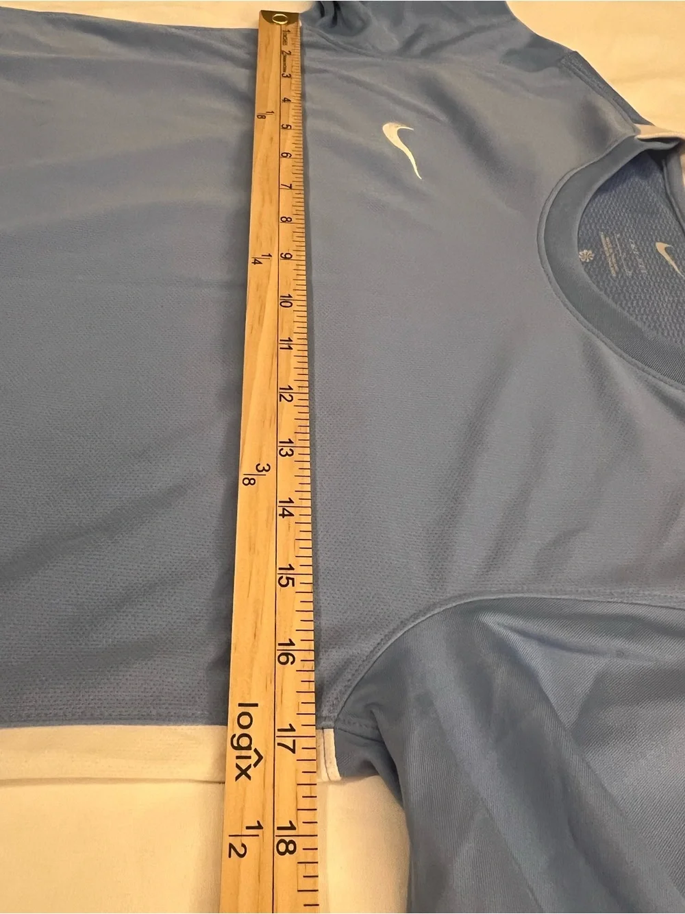 Nike Blue Dri-FIT Athletic Shirt with White Logo